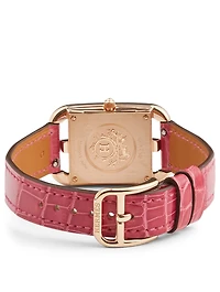 Small Cape Cod Rose Gold Alligator Strap Watch