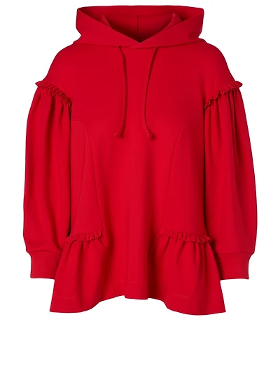 Long-Sleeve Frill Hoodie