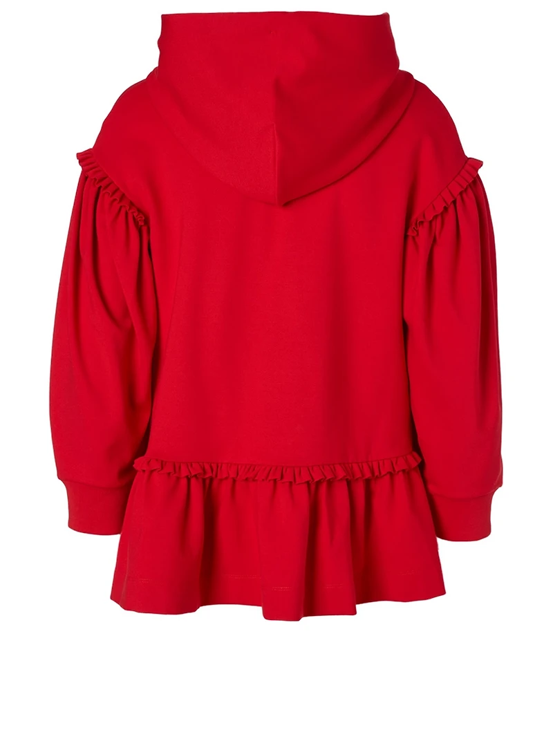 Long-Sleeve Frill Hoodie
