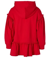 Long-Sleeve Frill Hoodie