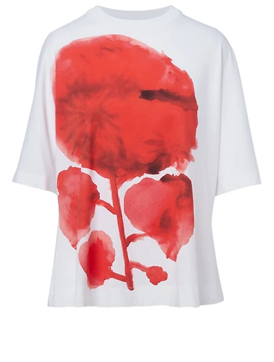 Cotton T-Shirt Flower Print