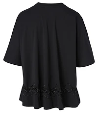 Cotton Beaded T-Shirt