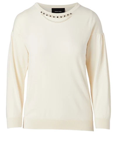 Wool And Silk Roundneck Top