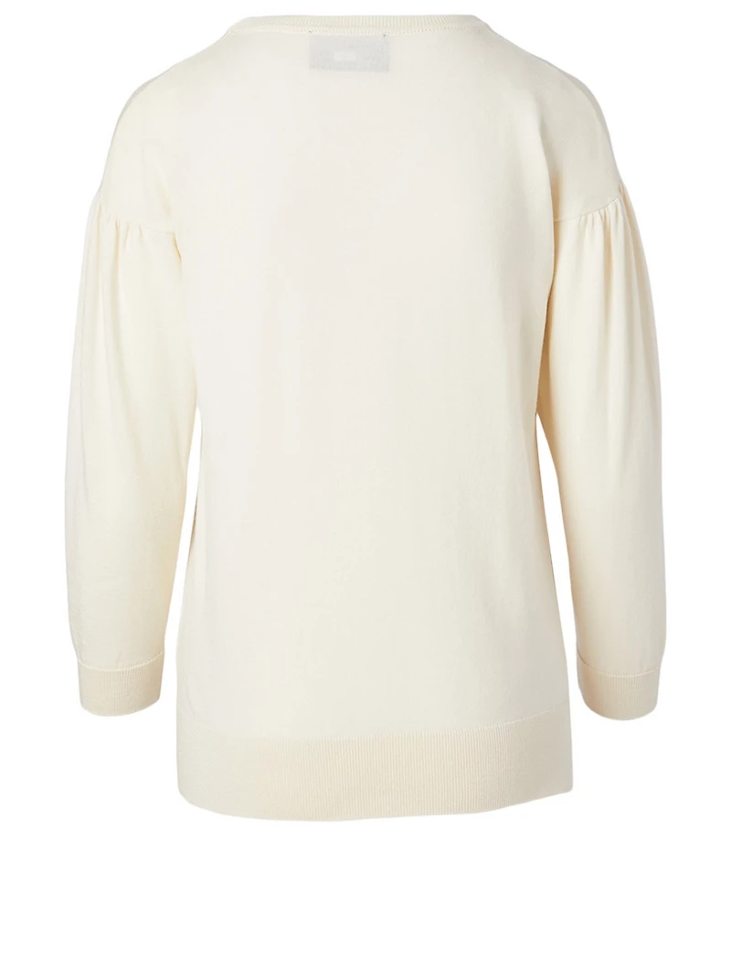 Wool And Silk Roundneck Top