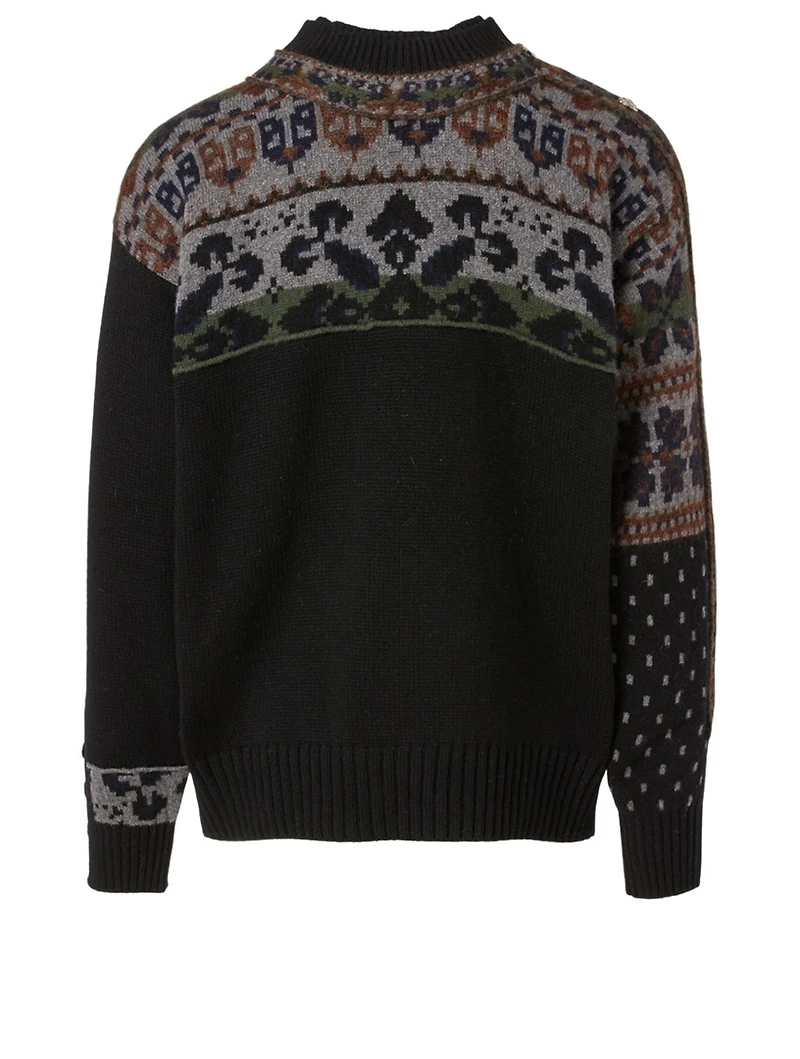Wool-Blend Embroidered Sweater