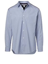 Cotton Shirt In Stripe Print