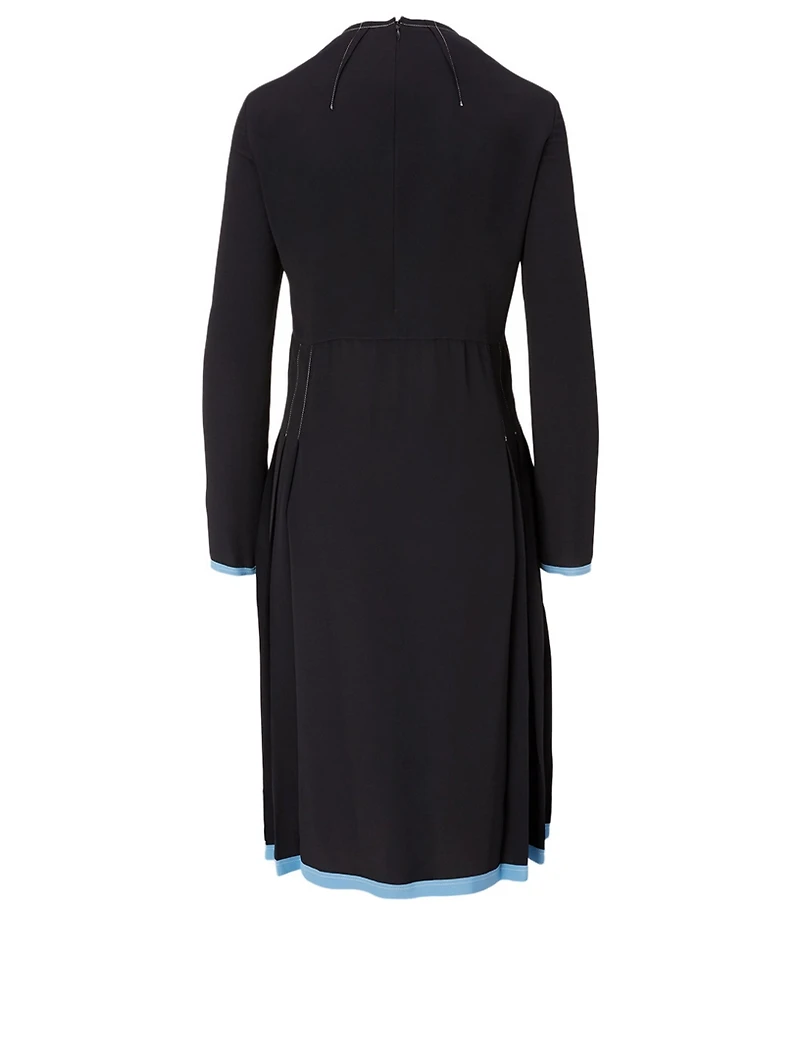 Silk-Blend Midi Dress