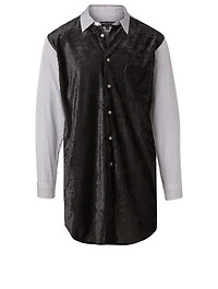Cotton And Velour Shirt