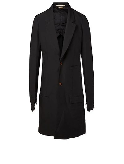 Long Coat With Fingerless Gloves