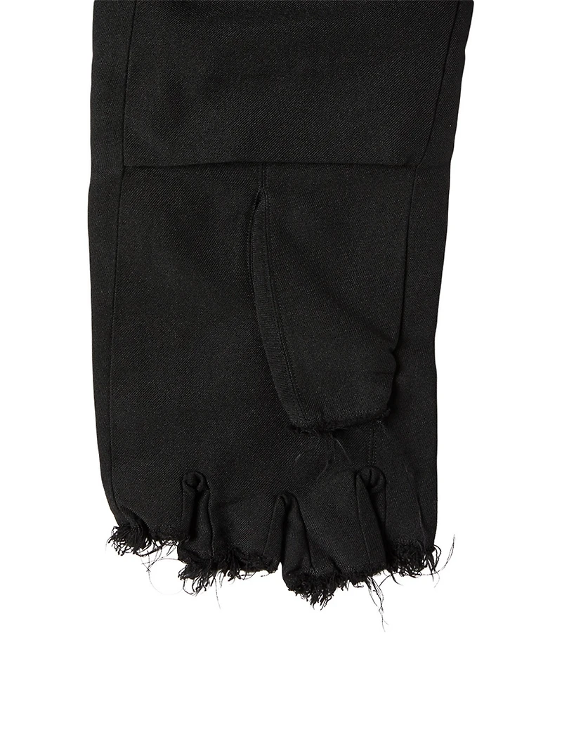 Long Coat With Fingerless Gloves