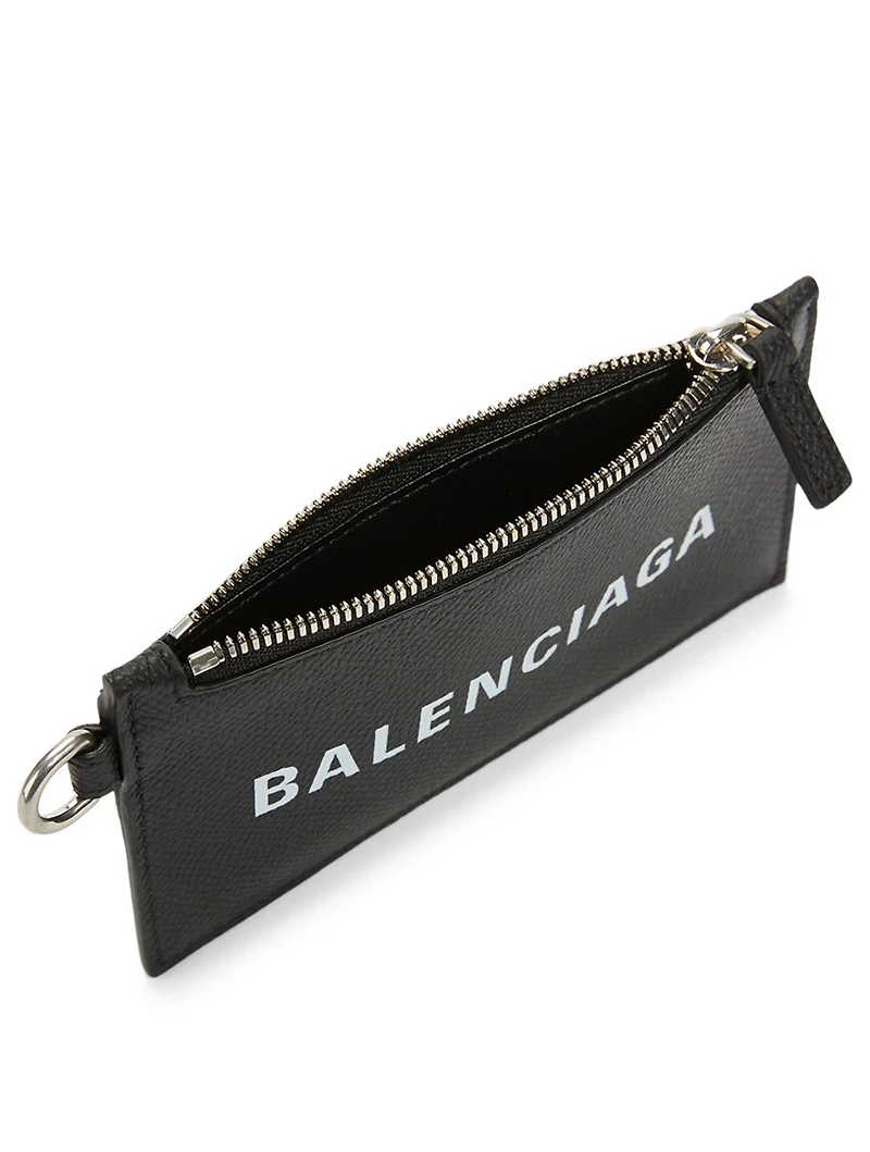 Leather Card Case On Keyring