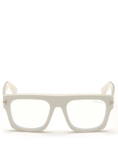 Square Optical Glasses With Blue Block Lenses
