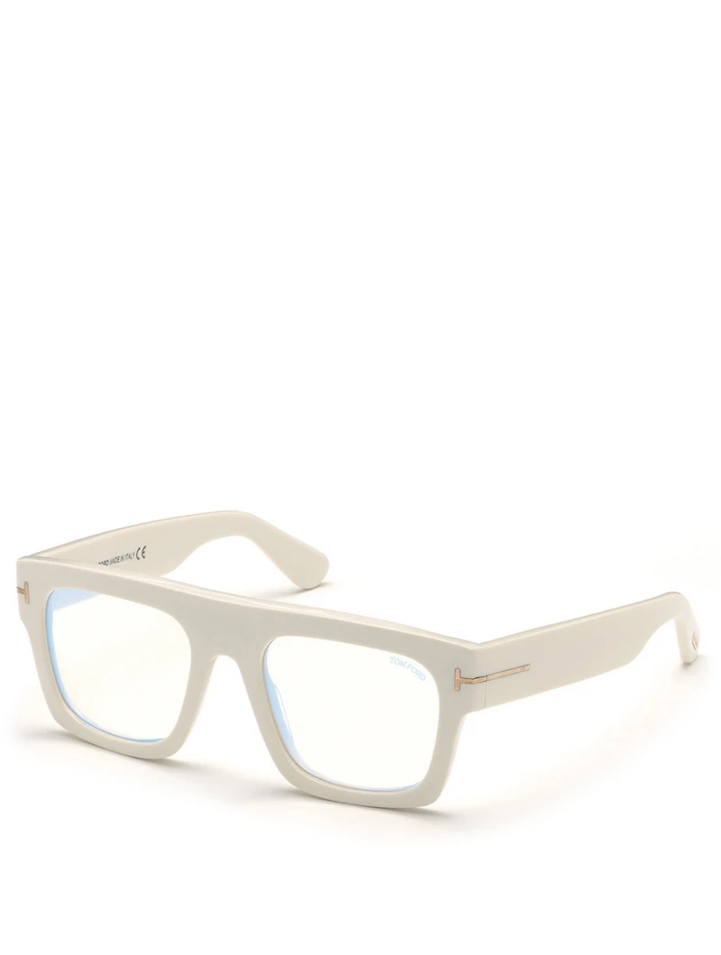 Square Optical Glasses With Blue Block Lenses
