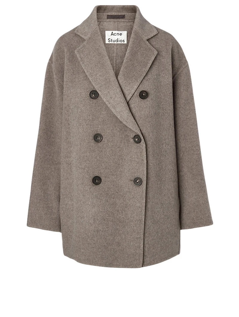 Wool And Cashmere Double-Breasted Coat