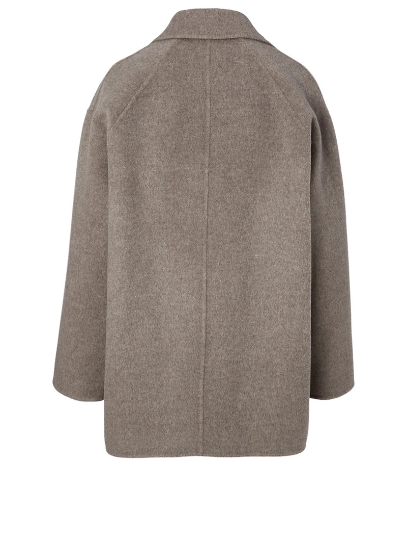 Wool And Cashmere Double-Breasted Coat