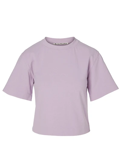 Cotton Logo Crop T-Shirt
