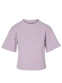 Cotton Logo Crop T-Shirt