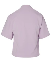 Cotton Logo Crop T-Shirt