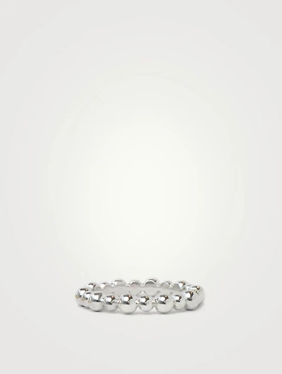 Dew Drop 14K White Gold Band