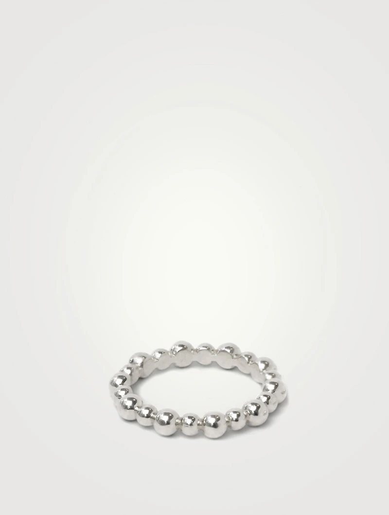 Dew Drop 14K White Gold Band