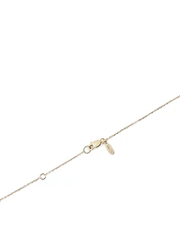 Customizable Love Letter 14K Gold J Necklace With Diamond