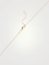 Love Letter 14K Gold L Initial Single Diamond Necklace