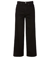 Flair Cotton Wide-Leg Jeans