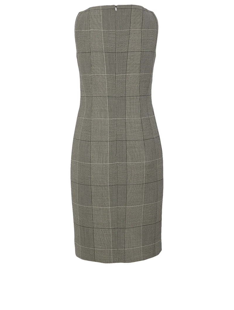 Wool Dress Plaid Print