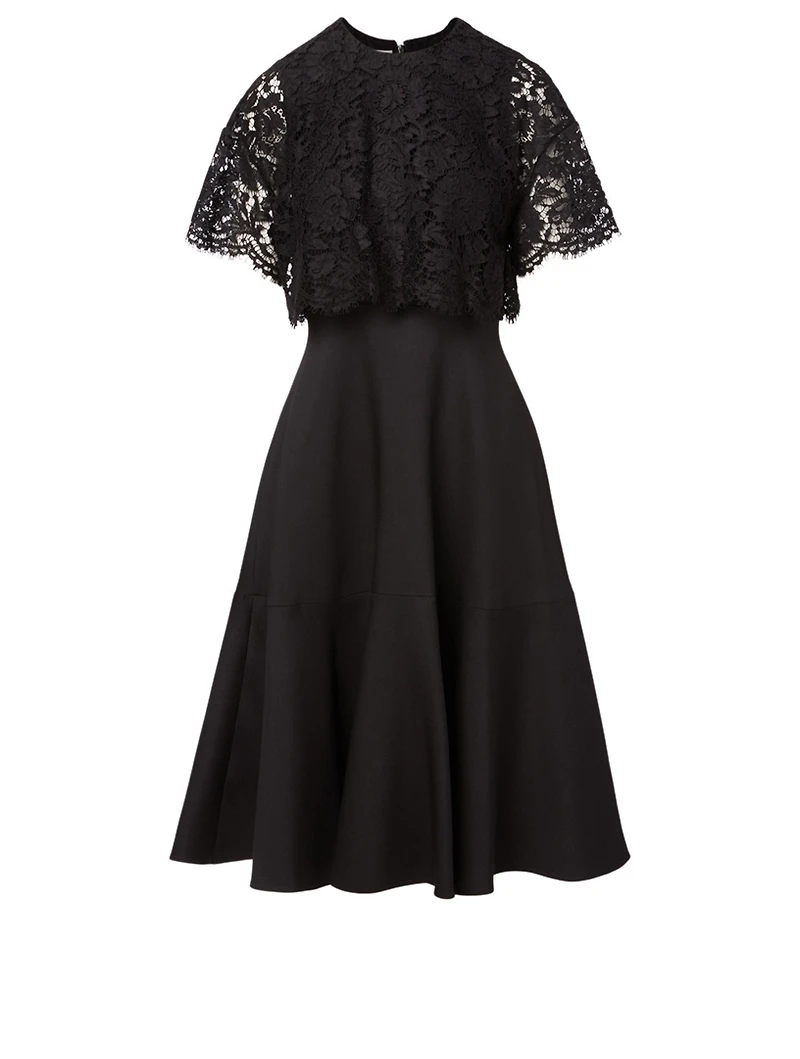 Wool And Silk Cape Dress