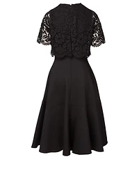 Wool And Silk Cape Dress