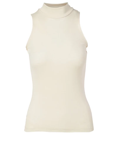 Egyptian Cotton  Mockneck Tank Top