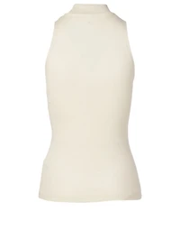Egyptian Cotton  Mockneck Tank Top