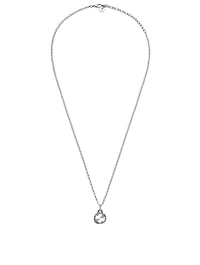 Interlocking G Silver Pendant Necklace