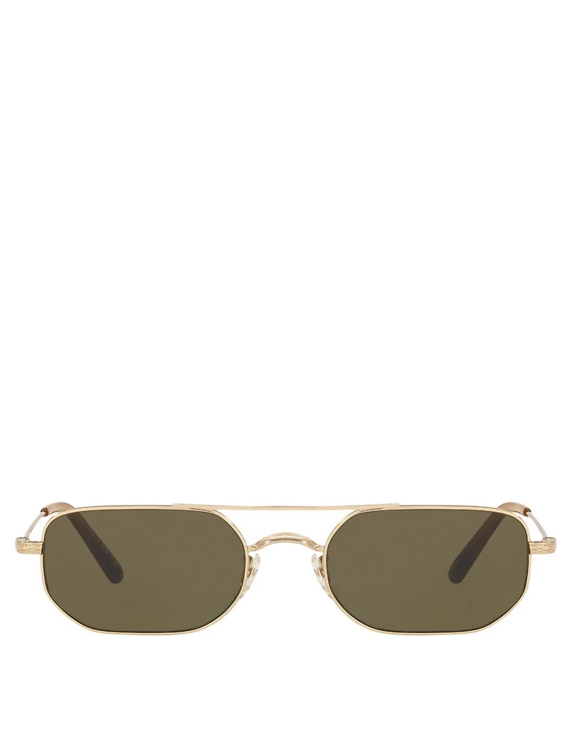 Indio Narrow Aviator Sunglasses