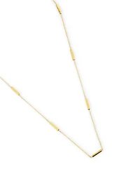 Short Gold Bar Necklace