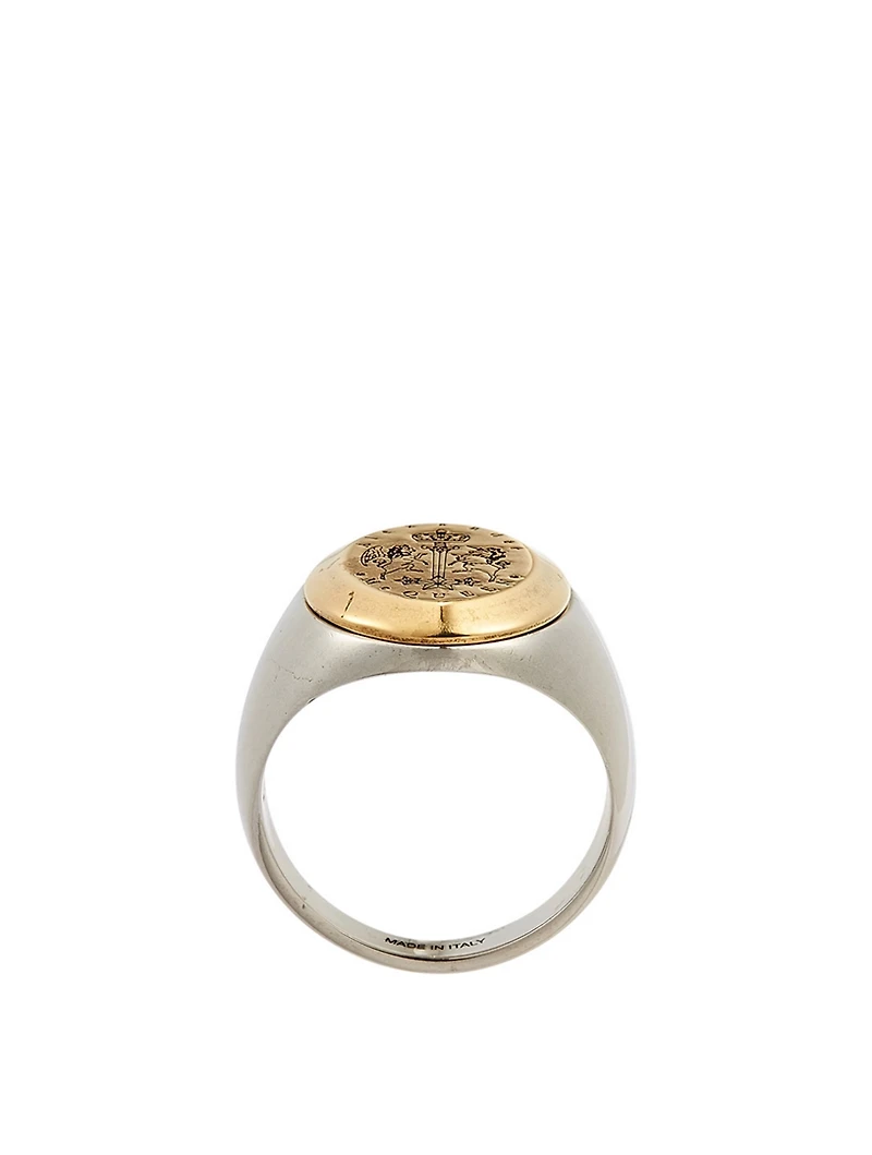 Two-Tone Signet Ring