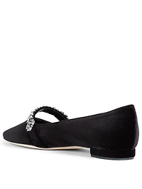 Putini Velvet Mary Jane Ballet Flats