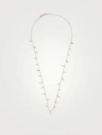 14K Gold Large Pure Fringe Necklace