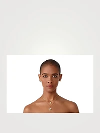 18K Gold Stella Earrings With Multicolour Stones