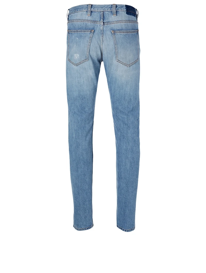 Cotton Patchwork Jeans