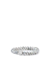 Bohème Sterling Silver Silverite Bracelet With Topaz
