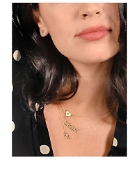 Classique 14K Gold Pavé Evil Eye Necklace With Multicolour Sapphires