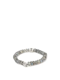 Bohème Sterling Silver Starburst Labradorite Bracelet With Topaz