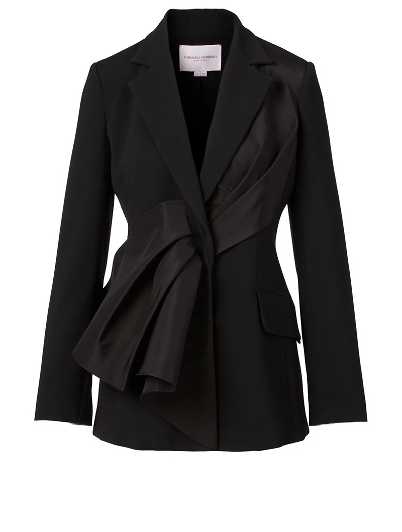 Long-Sleeve Blazer With Sash