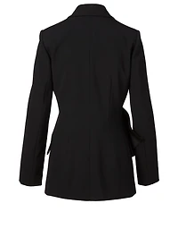 Long-Sleeve Blazer With Sash