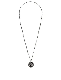 Double G Silver Pendant Necklace