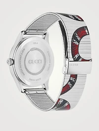 G-Timeless Steel Snake Bracelet Watch