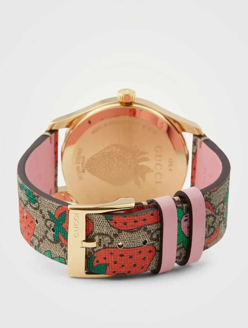 G-Timeless GG Supreme Canvas Strap Watch