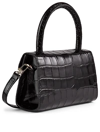 Mini Croc-Embossed Leather Bag