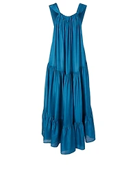 Asiri Silk-Habotai Tiered Maxi Dress